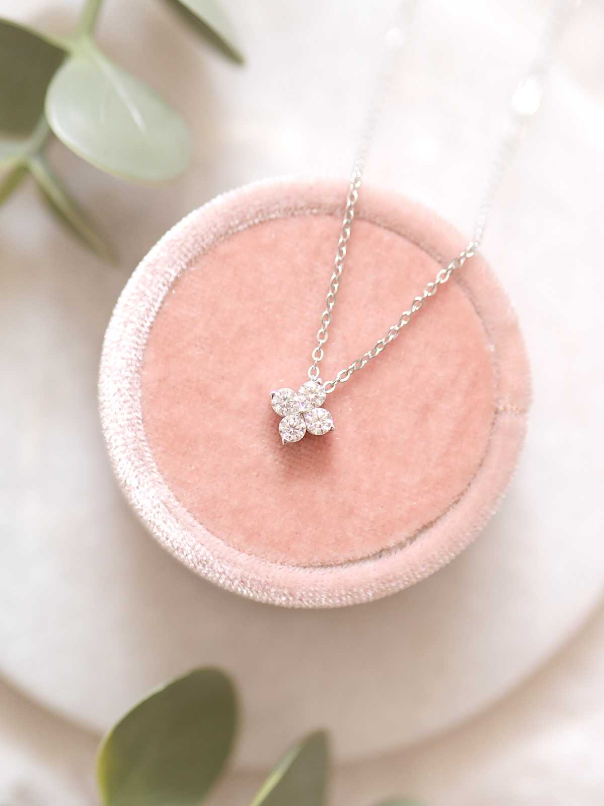 Felicity Four Leaf Clover Moissanite Pendant